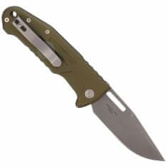 Fox Knives FX-503 ALOD FOX kések SMARTY AUTO TACTICAL, N690 STONEWASHED BLD, ALUMÍNIUM OD ZÖLD