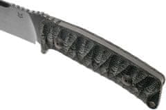 Fox Knives FOX kések FX-131 MBSW PRO-HUNTER vadászkés 11 cm, Stonewash, fekete, Micarta, bőrtok