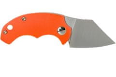 Fox Knives FOX kések FX-519 O BB DRAGO "PIEMONTES" zsebkés 4,5 cm, narancs, FRN, bőr tok