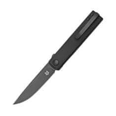 Fox Knives FOX kések FX-543 ALB CHNOPS zsebkés 7,5 cm, teljesen fekete, alumínium