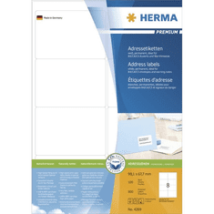Herma Adressetiketten A4 weiß 99,1x67,7 mm Papier 800 St. (4269)