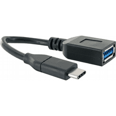 Schwaiger USB-Kabel 3.1 St. C->3.0 TypA 0,15m schwarz (CK3105533)