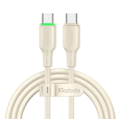 Mcdodo USB-C - USB-C kábel 65W 1,2m bézs (CA-4770) (CA-4770)