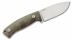 LionSteel M2M CVG kültéri kés 9 cm, zöld, Micarta, bőrtok