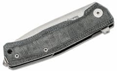 LionSteel MT01 CVB összecsukható kés M390 penge, FEKETE vászon nyél