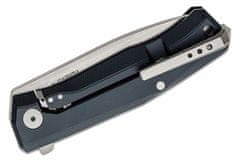 LionSteel MT01A BS Összecsukható kés KŐMOSÁS M390 penge, FEKETE alumínium nyél