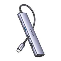 Ugreen CM478 USB-C – HDMI + USB-A 3.0 + USB-A 2.0 + PD adapter szürke (15495) (15495)
