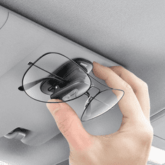 BASEUS Platinum autós szemüvegtartó, öntapadós, fekete (ACYJN-A01) (ACYJN-A01)
