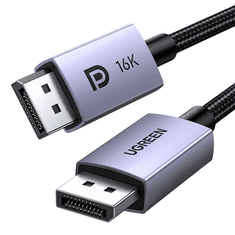 Ugreen DP118 DisplayPort kábel 16K 2m fekete (15384) (15384)