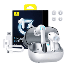 BASEUS AeQur G10 TWS Bluetooth fülhallgató fehér(A00055400221-00) (A00055400221-00)