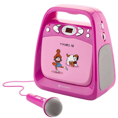 GoGEN MAXI KARAOKE hordozható CD/USB lejátszó gyerekeknek rózsaszín (GOGMAXIKARAOKEP)