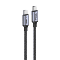 Foneng X95 USB-C - USB-C töltőkábel 1,2m fekete (X95 1.2m C-C) (X95 1.2m C-C)