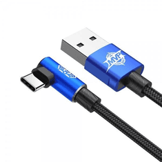 BASEUS USB-A - USB-C derékszögű kábel 1m kék (CATMVP-A03) (CATMVP-A03)