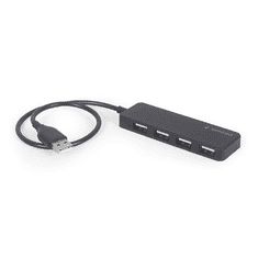 Gembird USB 2.0 HUB 4 portos fekete (UHB-U2P4-06) (UHB-U2P4-06)