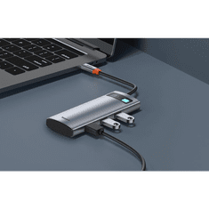 BASEUS adapter 7 az 1-ben USB-C - 1xHDMI4K60Hz + 3xUSB-A + 1xPD + 1xSD/TF (B00030708811-00) (B00030708811-00)