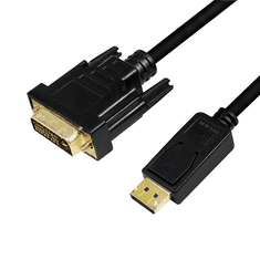 LogiLink DisplayPort kábel DP/M DVI/M 1080p 3m fekete (CV0132) (CV0132)