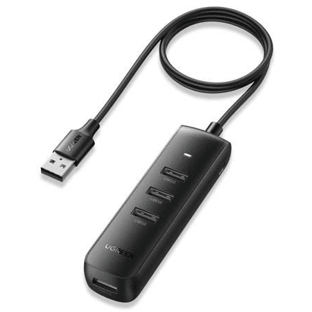 Ugreen CM416 4 az 1-ben USB x4, USB adapter 1m fekete (80657B) (80657B)