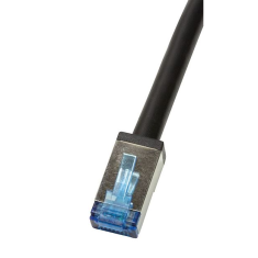 LogiLink Patch kábel, kültéri, Cat.6A, S/FTP, fekete, 5 m (CQ7073S) (CQ7073S)