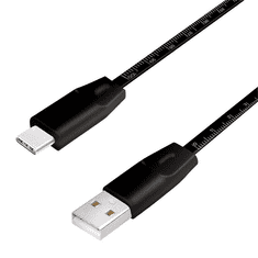 LogiLink USB 2.0 Type-C kábel, C/M-USB-A/M, metrikus lenyomat, 1 m (CU0157) (CU0157)