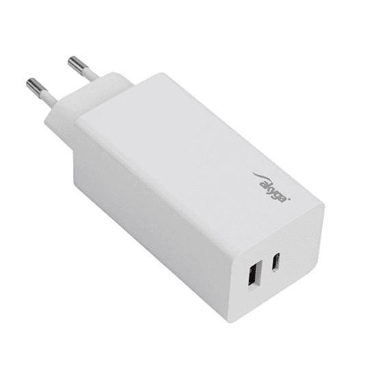 Akyga USB-A + USB-C hálózati töltő adapter fehér (AK-CH-20) (AK-CH-20)