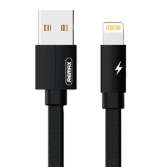 REMAX Kerolla USB-A - Lightning kábel 2.4A 1m fekete(RC-094i 1M black) (RC-094i 1M black)