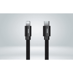 REMAX Kerolla USB-A - Lightning kábel 2.4A 1m fekete(RC-094i 1M black) (RC-094i 1M black)
