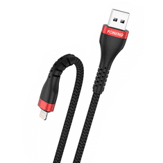 Foneng X82 USB-A - Lightning töltőkábel 1m fekete (X82 iPhone)