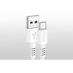 Foneng X85 USB-A - USB-C 3A töltőkábel 1m fehér (X85 Type-C)