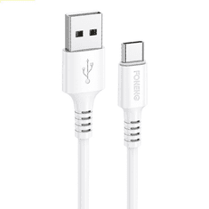 Foneng X85 USB-A - USB-C 3A töltőkábel 1m fehér (X85 Type-C)