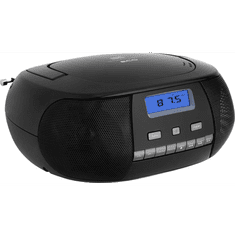 ECG CDR 500 hordozható rádió CD lejátszóval fekete (CDR-500 BK)