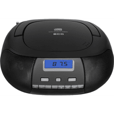 ECG CDR 500 hordozható rádió CD lejátszóval fekete (CDR-500 BK)