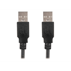 Lanberg USB-A M/M 2.0 kábel 0.5m fekete (CA-USBA-20CU-0005-BK) (CA-USBA-20CU-0005-BK)