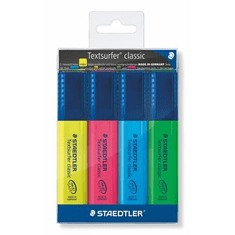 Staedtler "Textsurfer Classic 364" szövegkiemelő készlet 1-5 mm 4 szín (364 WP4) (364 WP4)