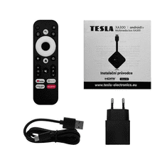 TESLA MediaBox XA300 Android TV médialejátszó fekete (9501143) (tesla9501143)