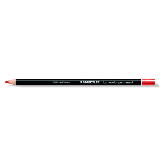 Staedtler "Lumocolor 108" henger alakú, vízálló ceruza piros (glasochrom) (108 20-2) (108 20-2)