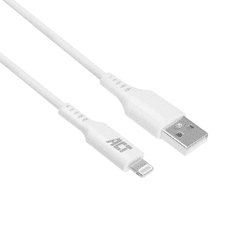 ACT USB-A - Lightning adat- és töltőkábel 1m fehér (AC3011) (AC3011)