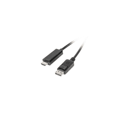 Kábel Displayport 1.1 male to HDMI-A male passzív 2m, Fekete (BH1308)