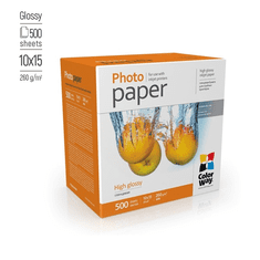 ColorWay Fotópapír, magasfényű (high glossy), 260 g/m2, 10x15, 500 lap (PG2605004R) (PG2605004R)