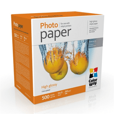 ColorWay Fotópapír, magasfényű (high glossy), 260 g/m2, 10x15, 500 lap (PG2605004R) (PG2605004R)