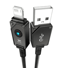 BASEUS Aramid Fiber USB-A - Lightning kábel 1m fekete (P10355802111-00) (P10355802111-00)