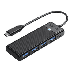 Orico 4in1 USB Hub fekete (PAPW4A-C3-015-BK-EP)