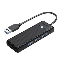 Orico 4in1 USB-A Hub fekete (PAPW3AT-U3-015-BK-EP)