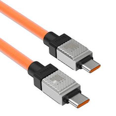 Baseus CoolPlay USB-C - USB-C töltőkábel 100W 1m narancssárga (CAKW000207)
