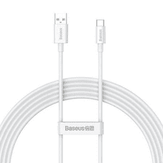 BASEUS Superior USB-A - USB-C töltőkábel 100W 2m fehér (P10320102214-03) (P10320102214-03)