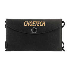 Choetech SC001 Összecsukható napelemes töltő 19W 2xUSB fekete (SC001)