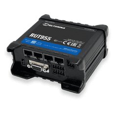 Teltonika RUT955 3x10/100Mbps LAN 2xminiSIM 4G/LTE CAT4 Vezeték nélküli ipari router (RUT955T033B0) (RUT955T033B0)