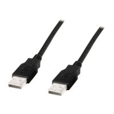 Digitus USB 2.0 connection cable - USB Type-A (male)/USB Type-A (male) - 1 m (AK-300101-010-S)