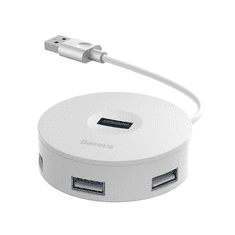 4 az 1-ben USB - USB 3.0 hub + 3x USB 2.0, 15 cm fehér (CAHUB-F02) (CAHUB-F02)