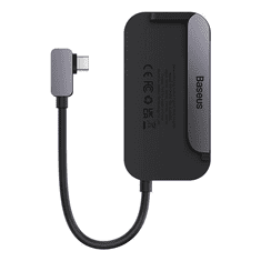 BASEUS PadJoy Series Hub 4in1 USB-C to USB 3.0 HDMI USB-C PD jack 3.5mm szürke (WKWJ000013) (WKWJ000013)