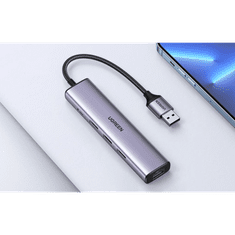 Ugreen 5in1 adapter USB-A 3x USB 3.0, RJ45, USB-C (60554) (UG60554)